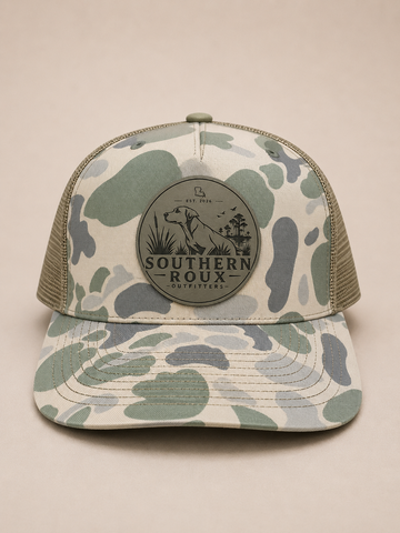 Light Camo Round Logo Hat