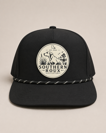 Black White Logo Rope Hat