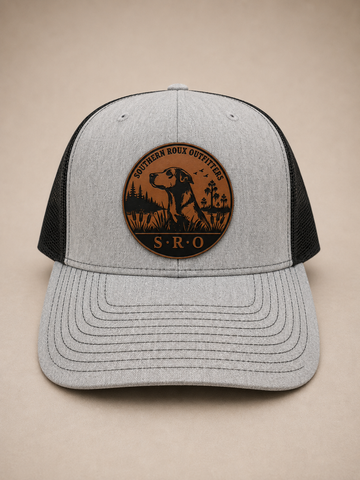 Gray & Black Round Logo Hat